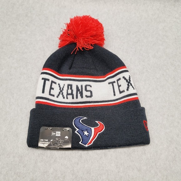 New Era Men's Houston Texans Logo Hat Cap Sideline Beanie NFL Football Stripes - Picture 1 of 4